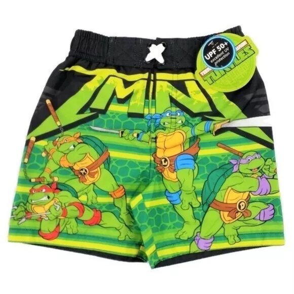 Nickelodeon Infant Swim Trunks Boys Teenage Mutant Ninja Turtle 18 Months NWT - Picture 1 of 9